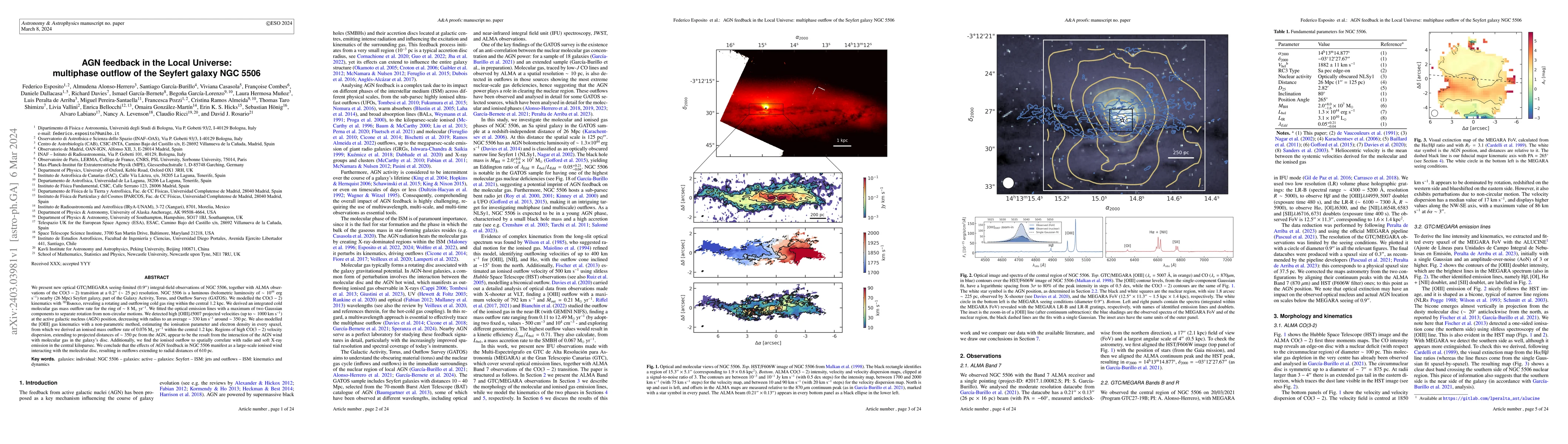 Thumbnail for AGN feedback in the Local Universe: multiphase outflow of the Seyfert
  galaxy NGC 5506