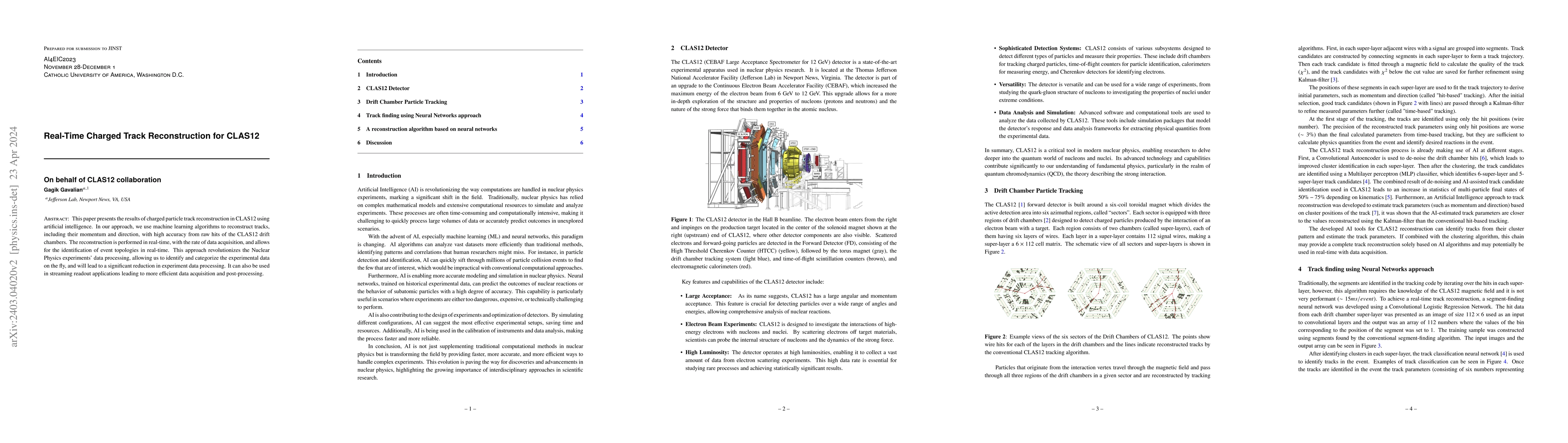 Thumbnail for Real-Time Charged Track Reconstruction for CLAS12