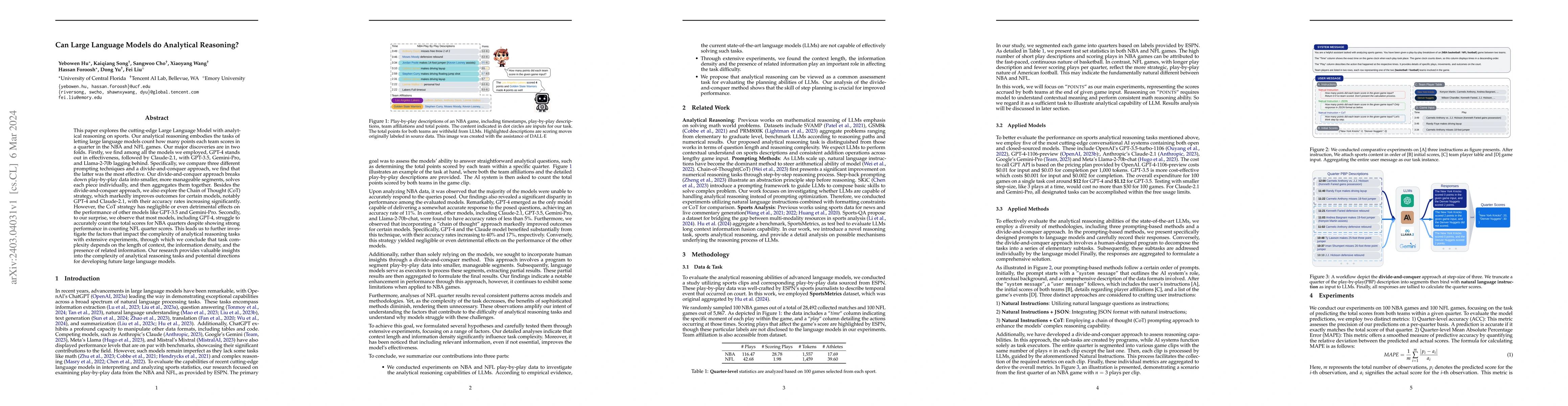 Thumbnail for Can Large Language Models do Analytical Reasoning?