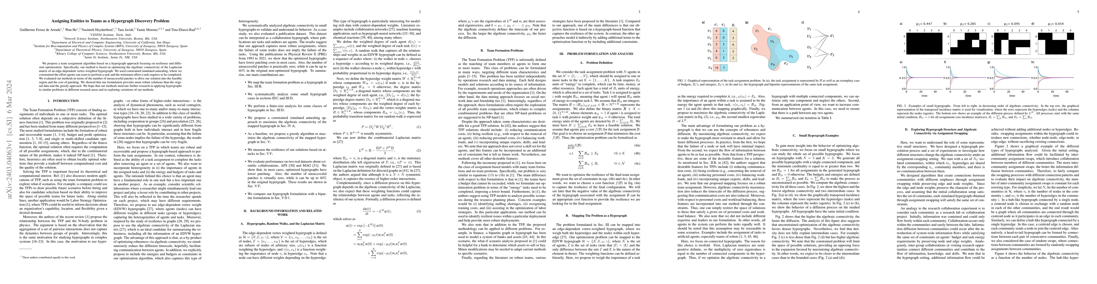 Thumbnail for Assigning Entities to Teams as a Hypergraph Discovery Problem