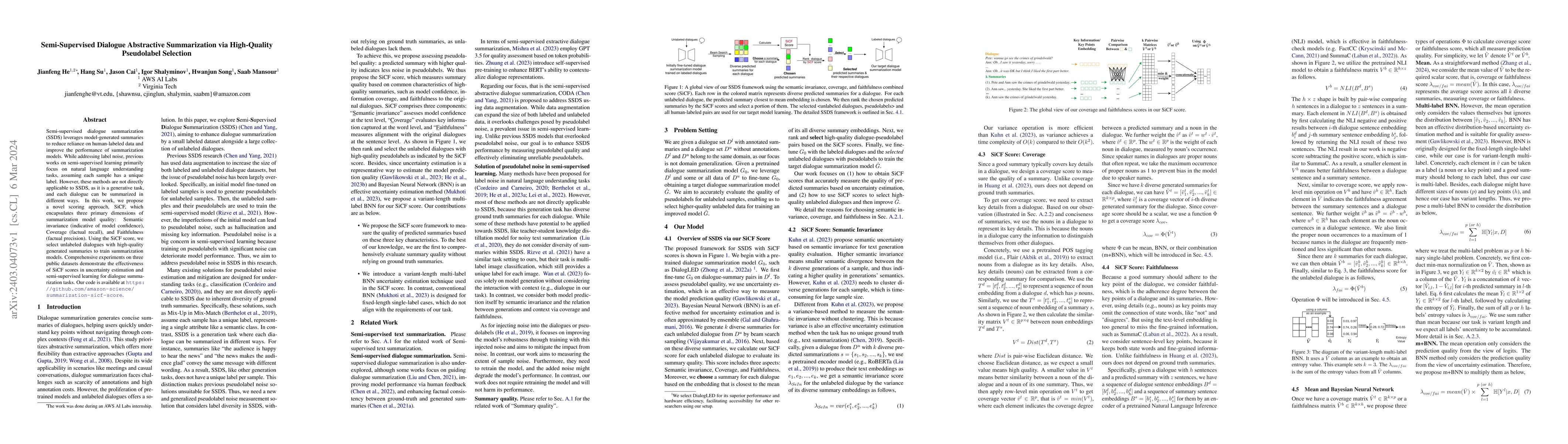 Thumbnail for Semi-Supervised Dialogue Abstractive Summarization via High-Quality
  Pseudolabel Selection
