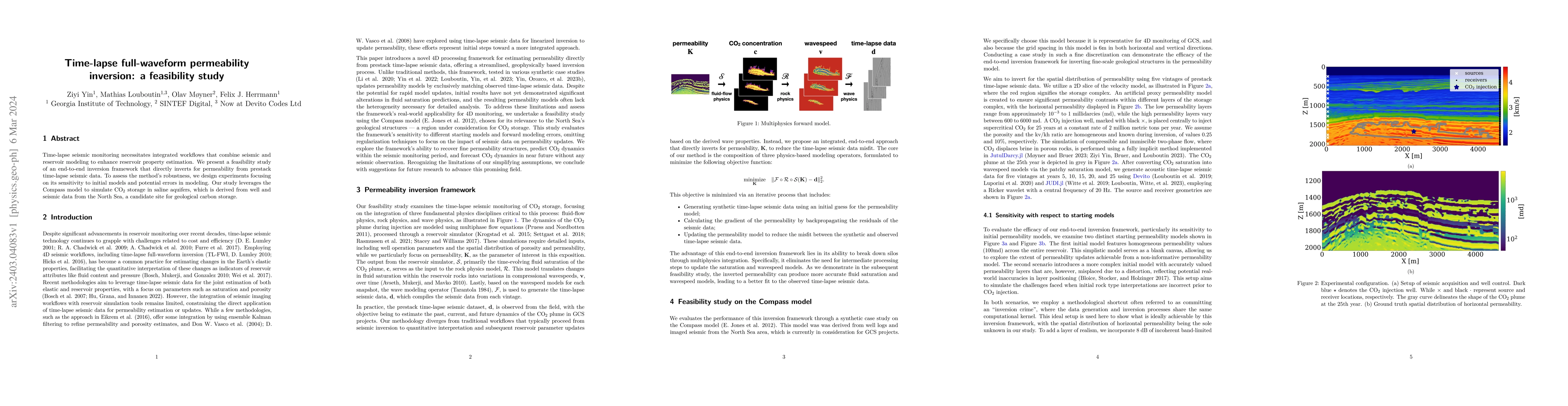 Thumbnail for Time-lapse full-waveform permeability inversion: a feasibility study