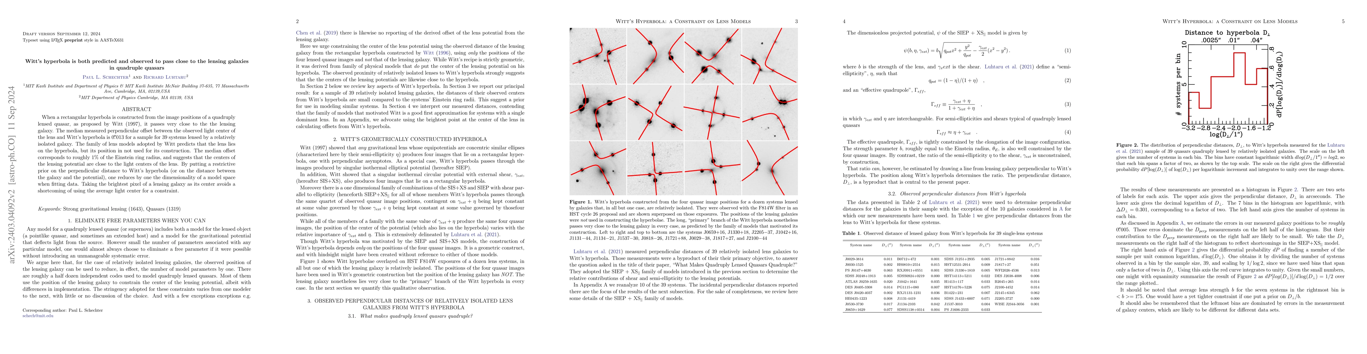 Thumbnail for Galaxies lensing quadruply imaged quasars lie close to the centers of
  their lensing potentials