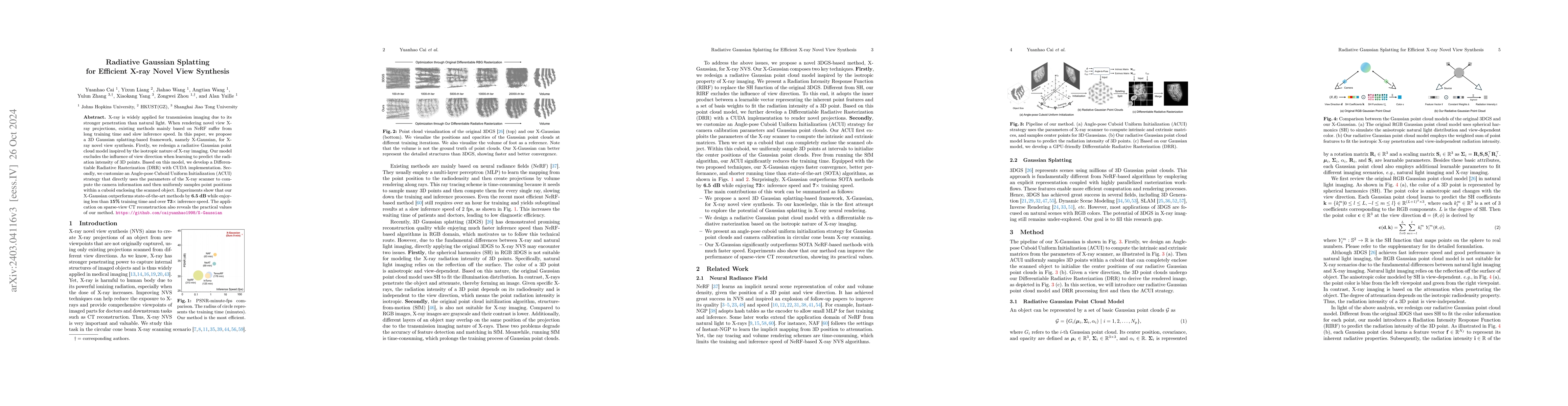 Thumbnail for Radiative Gaussian Splatting for Efficient X-ray Novel View Synthesis