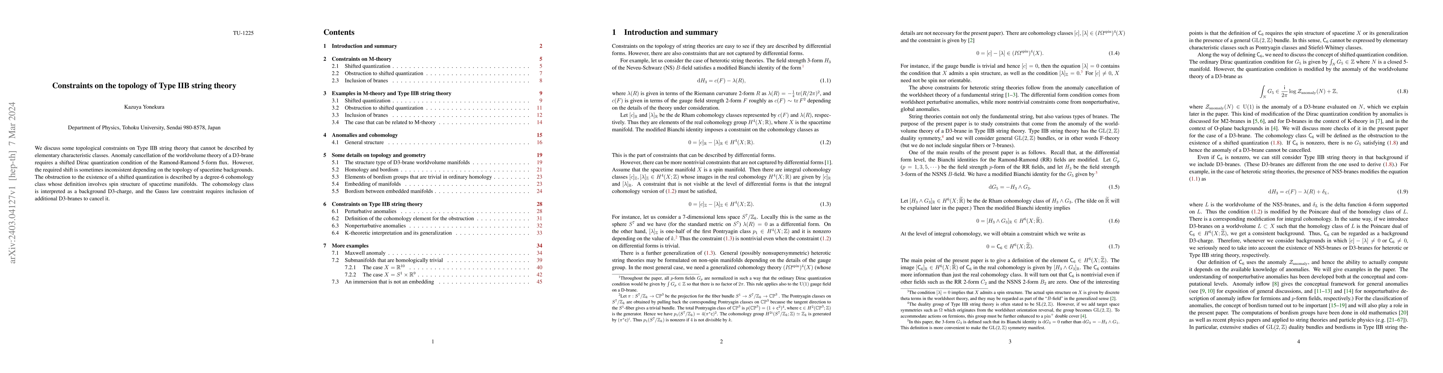 Thumbnail for Constraints on the topology of Type IIB string theory