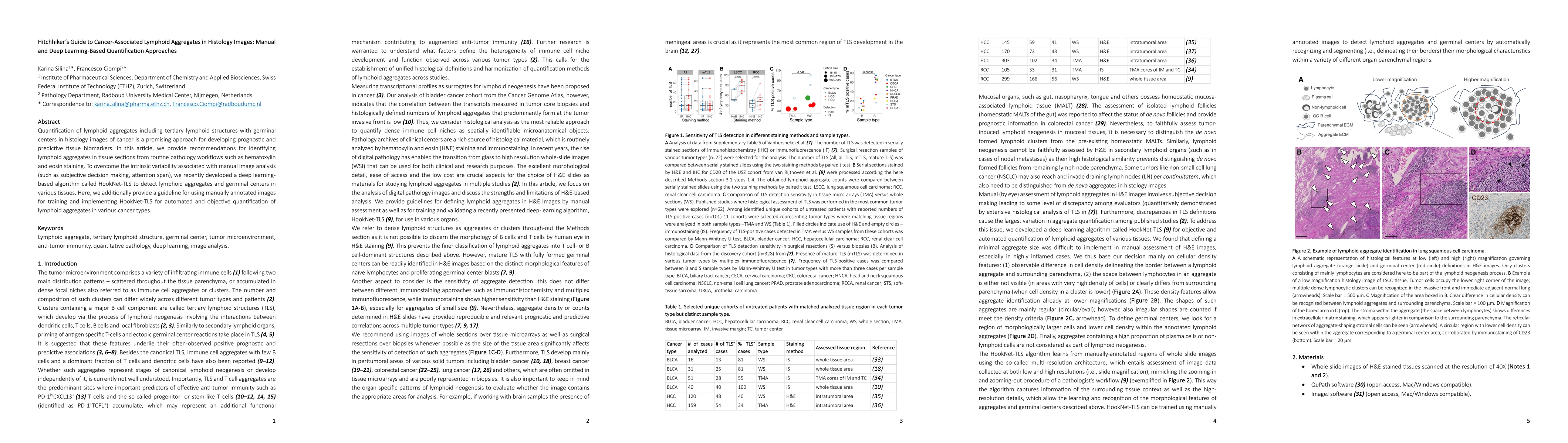 Thumbnail for Hitchhiker's guide to cancer-associated lymphoid aggregates in histology
  images: manual and deep learning-based quantification approaches