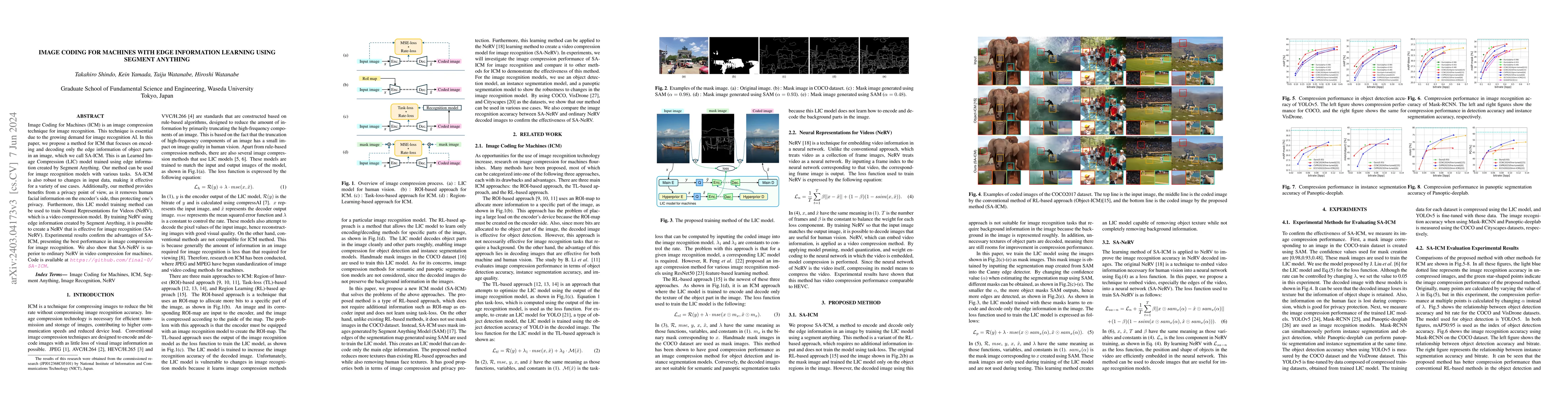 Thumbnail for Image Coding for Machines with Edge Information Learning Using Segment
  Anything