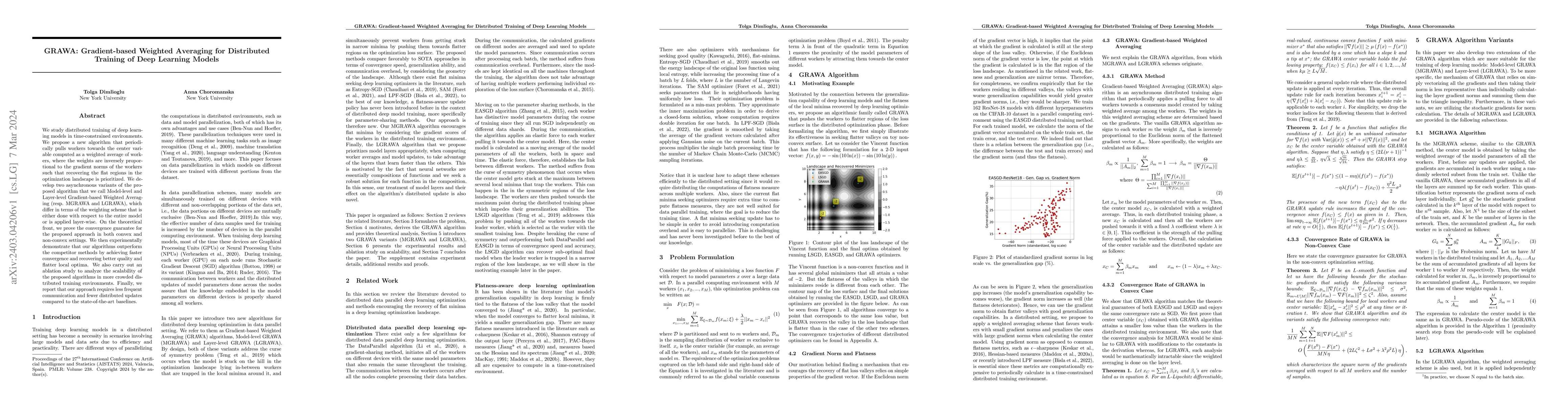 Thumbnail for GRAWA: Gradient-based Weighted Averaging for Distributed Training of
  Deep Learning Models