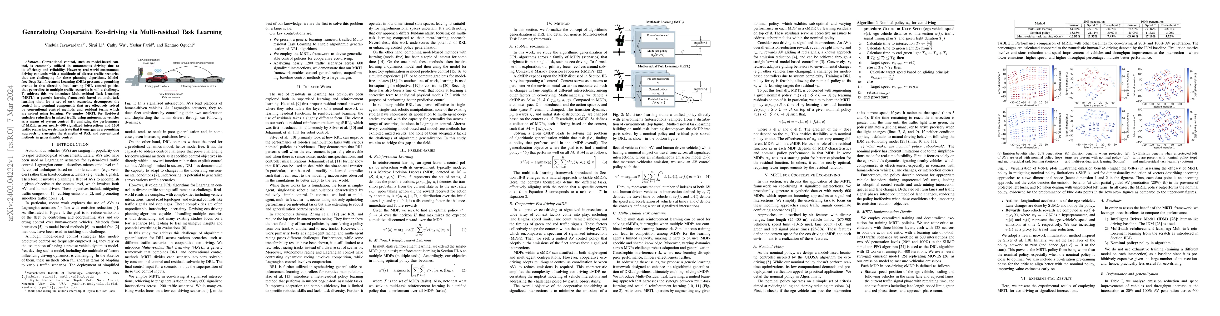 Thumbnail for Generalizing Cooperative Eco-driving via Multi-residual Task Learning