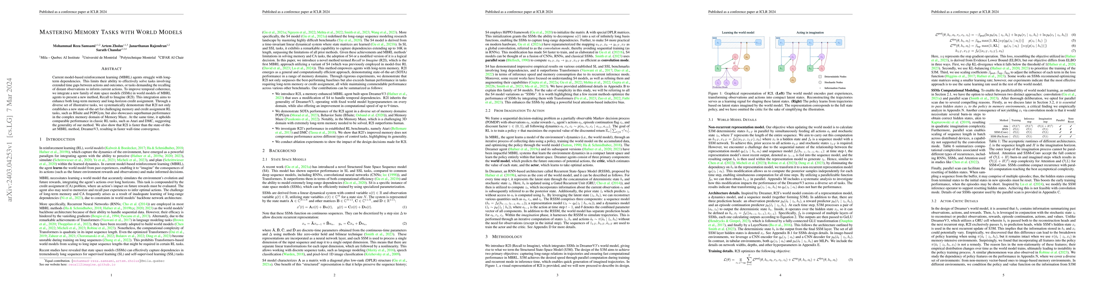 Thumbnail for Mastering Memory Tasks with World Models