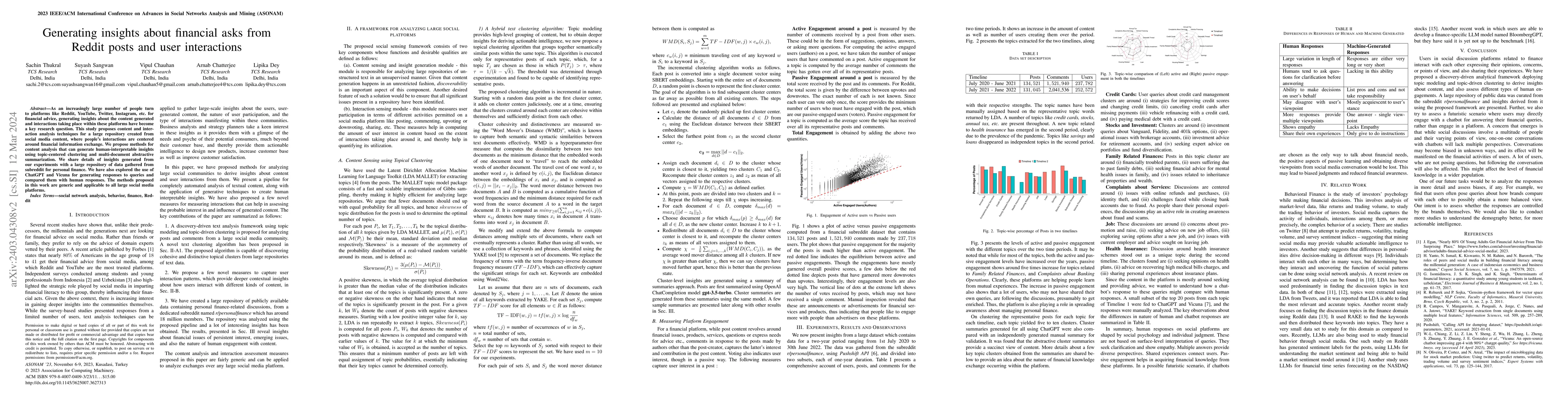 Thumbnail for Generating insights about financial asks from Reddit posts and user
  interactions