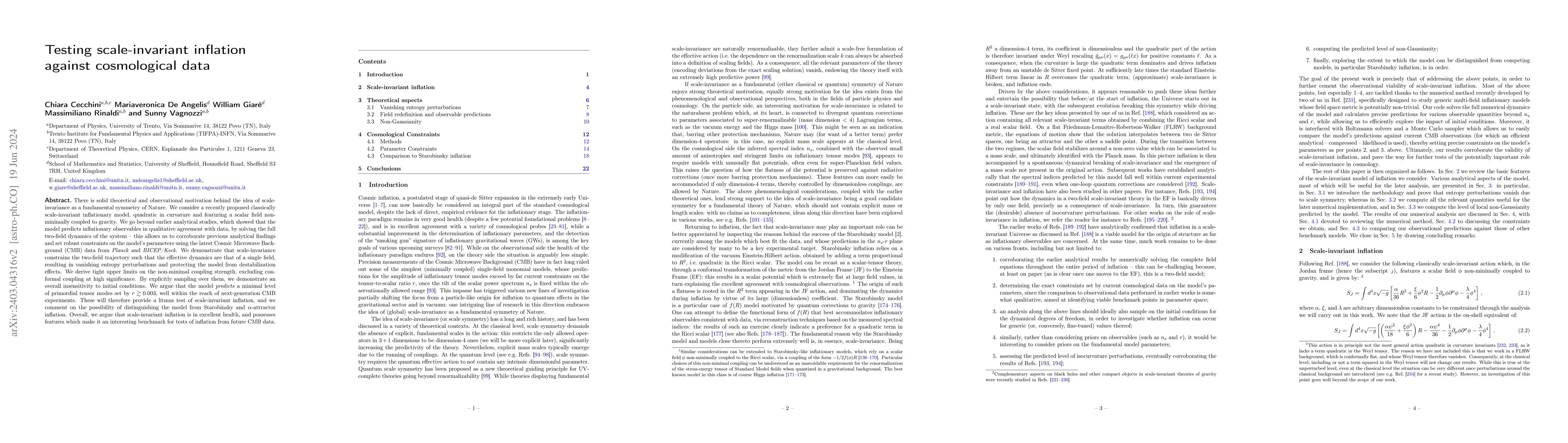 Thumbnail for Testing scale-invariant inflation against cosmological data
