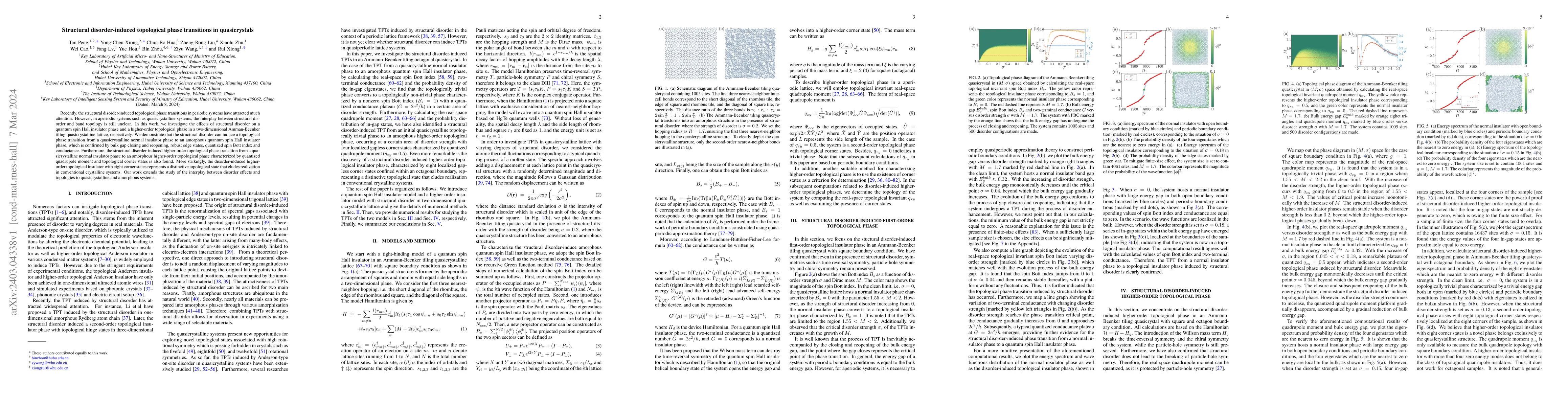 Thumbnail for Structural disorder-induced topological phase transitions in
  quasicrystals
