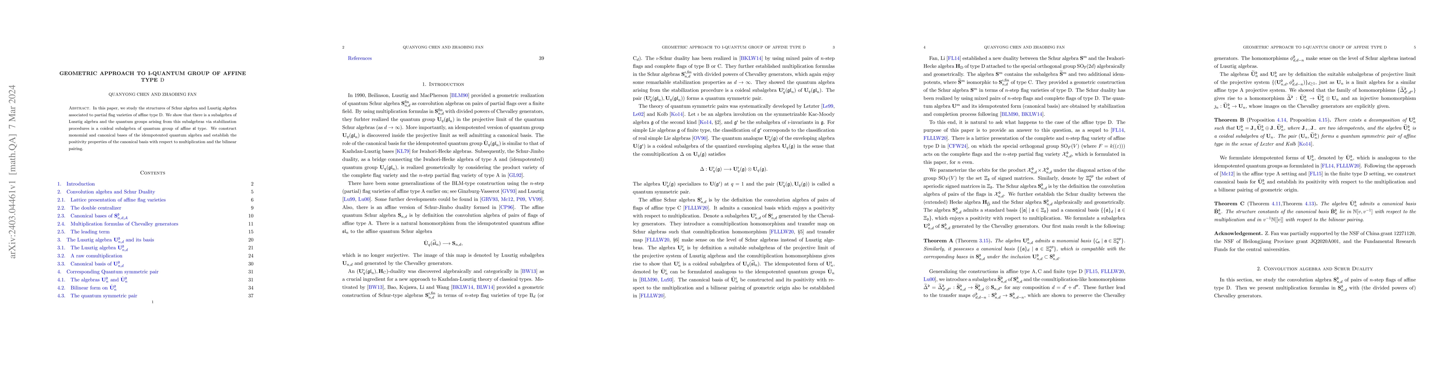 Thumbnail for Geometric Approach to I-Quantum Group of Affine Type D