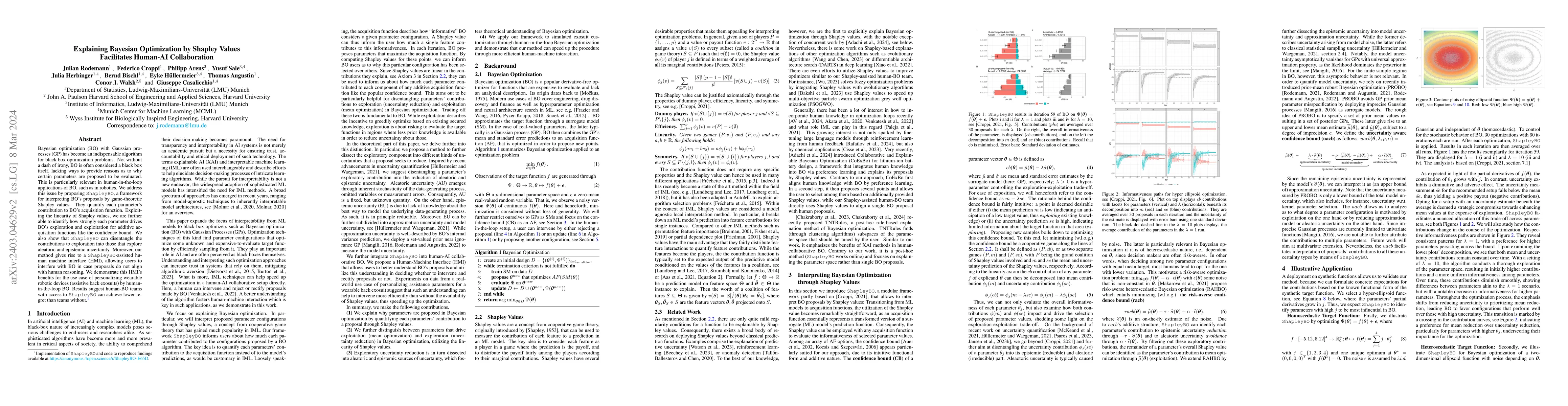 Thumbnail for Explaining Bayesian Optimization by Shapley Values Facilitates Human-AI
  Collaboration