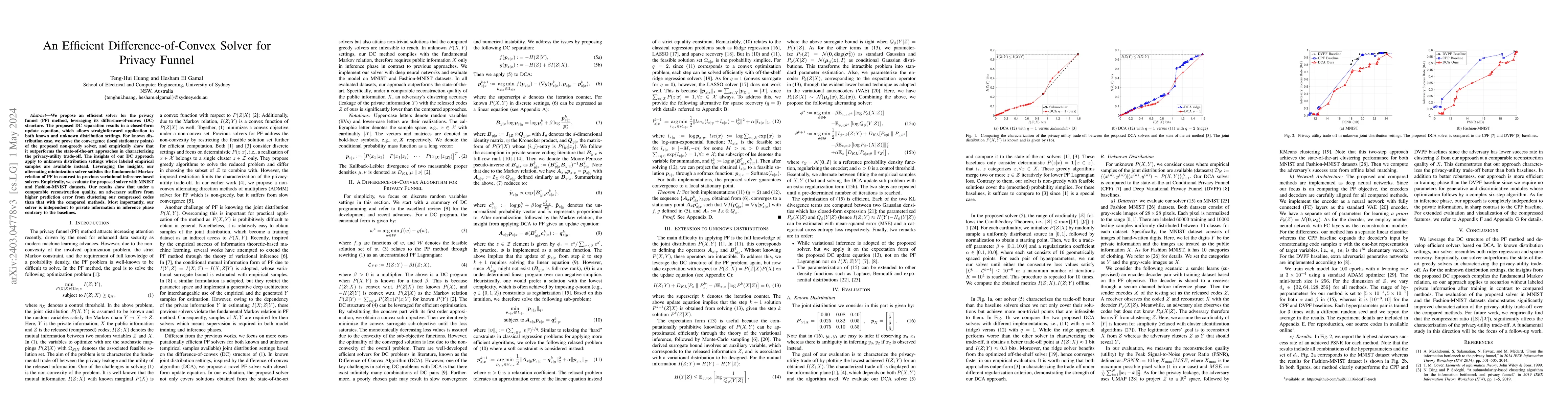 Thumbnail for An Efficient Difference-of-Convex Solver for Privacy Funnel