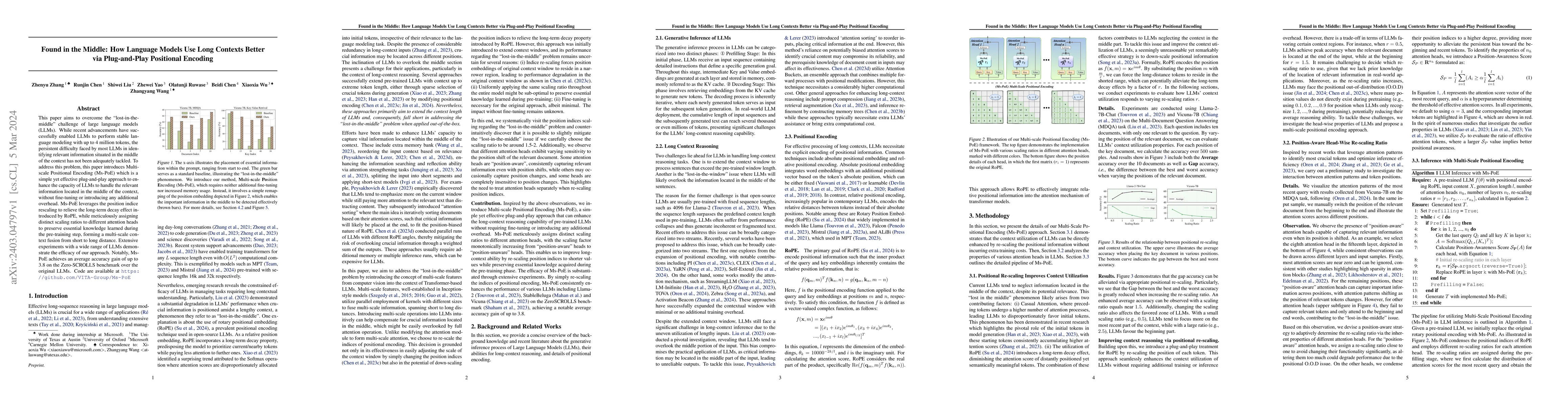Thumbnail for Found in the Middle: How Language Models Use Long Contexts Better via
  Plug-and-Play Positional Encoding