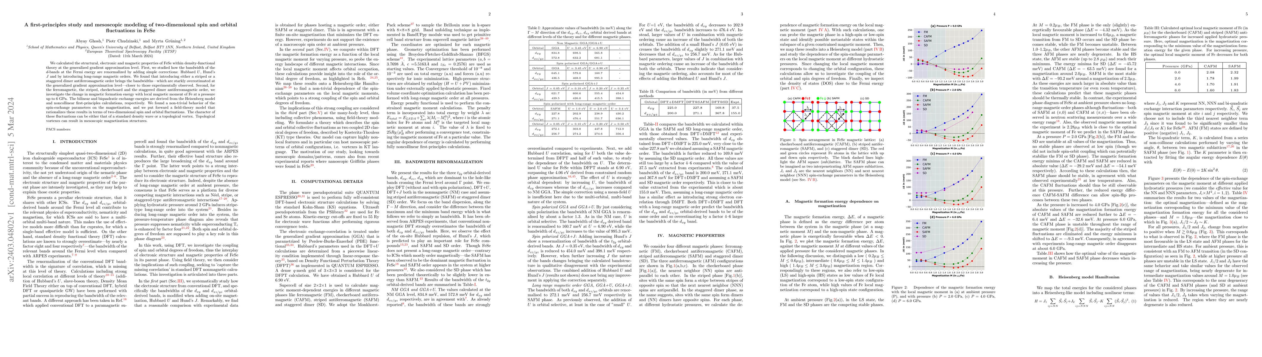 Thumbnail for A first-principles study and mesoscopic modeling of two-dimensional spin
  and orbital fluctuations in FeSe
