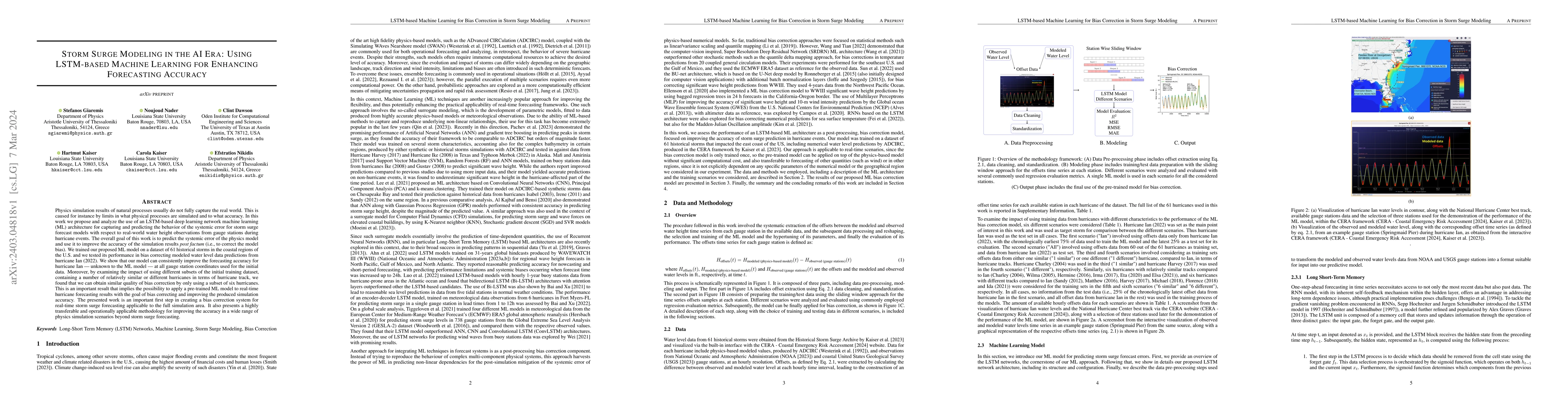Thumbnail for Storm Surge Modeling in the AI ERA: Using LSTM-based Machine Learning
  for Enhancing Forecasting Accuracy