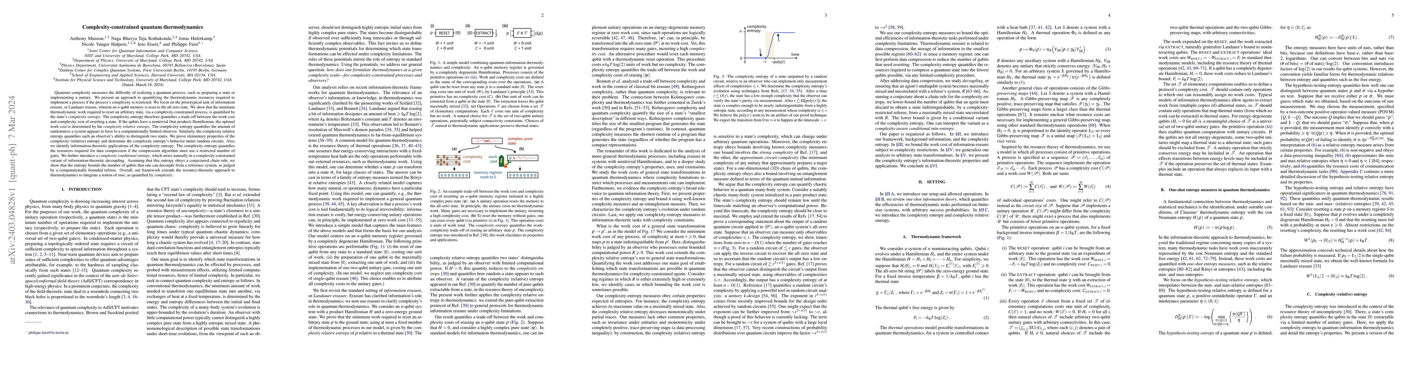 Thumbnail for Complexity-constrained quantum thermodynamics