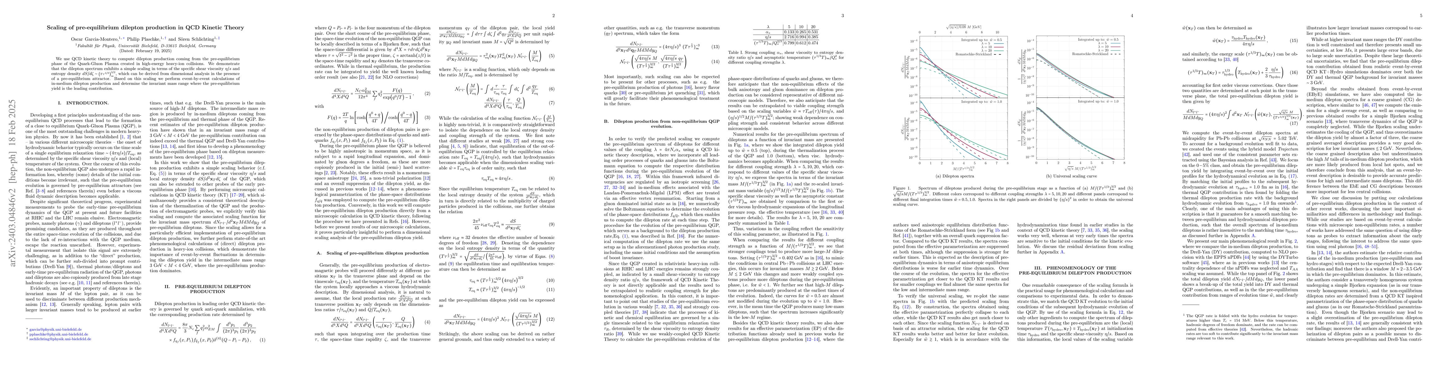 Thumbnail for Scaling of pre-equilibrium dilepton production in QCD Kinetic Theory