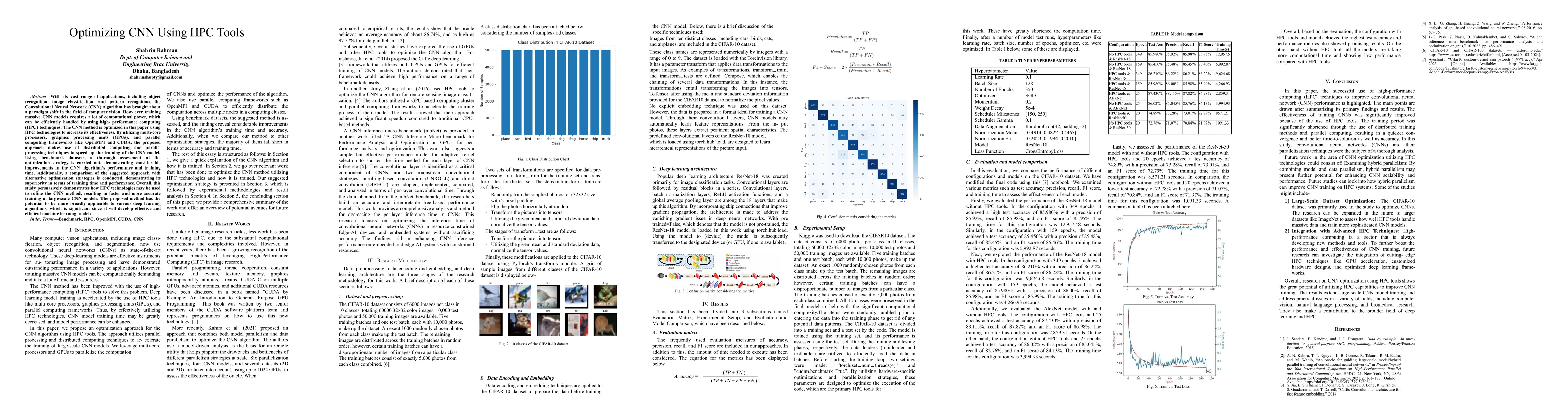Thumbnail for Optimizing CNN Using HPC Tools