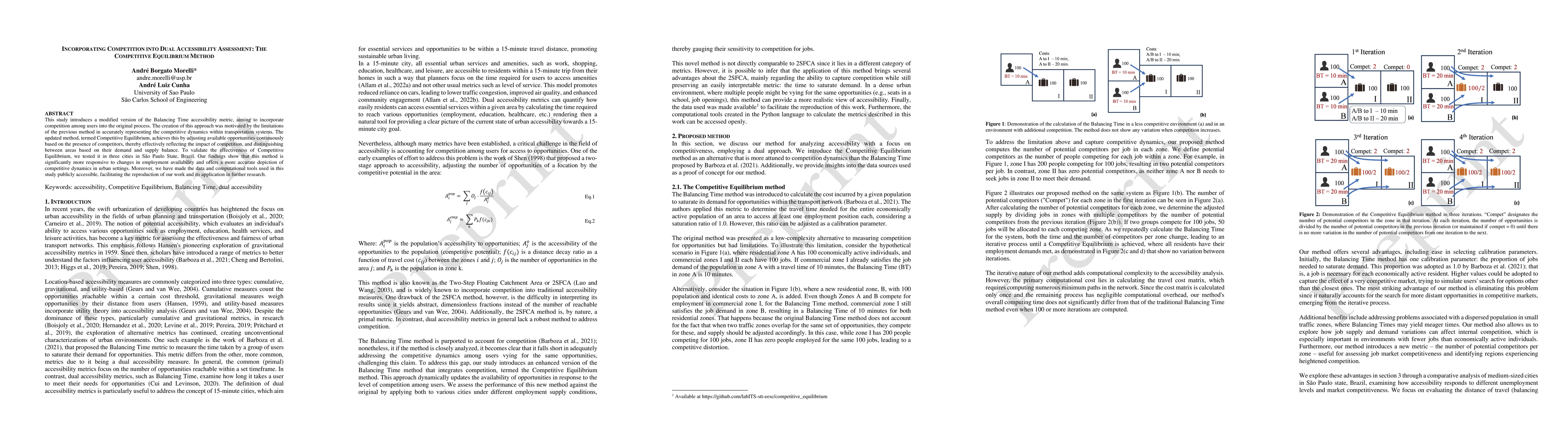 Thumbnail for Incorporating Competition into Dual Accessibility Assessment: The
  Competitive Equilibrium Method