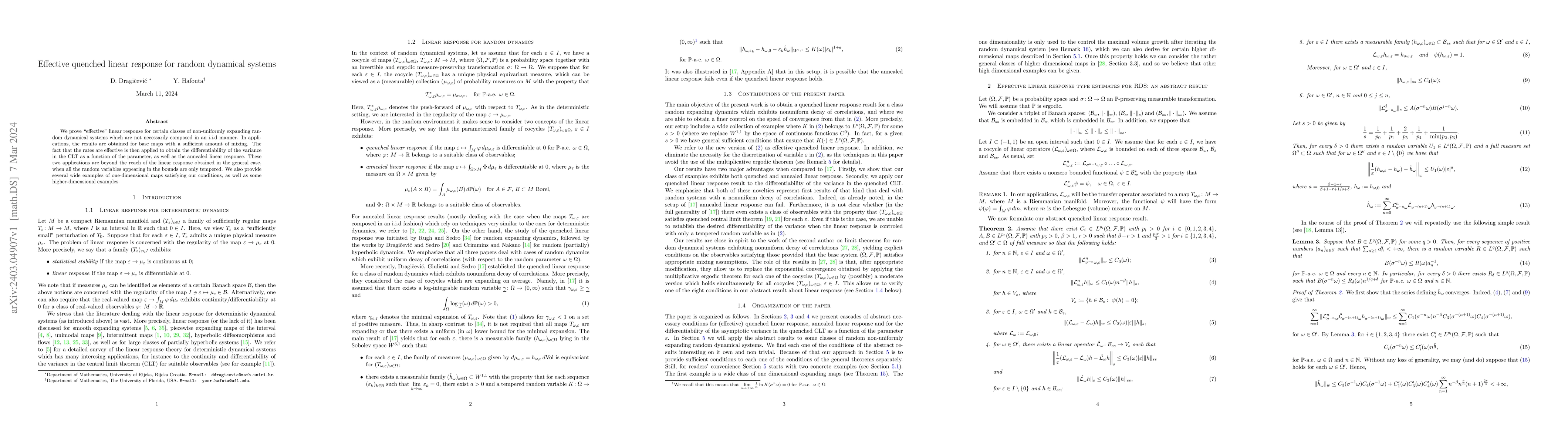 Thumbnail for Effective quenched linear response for random dynamical systems