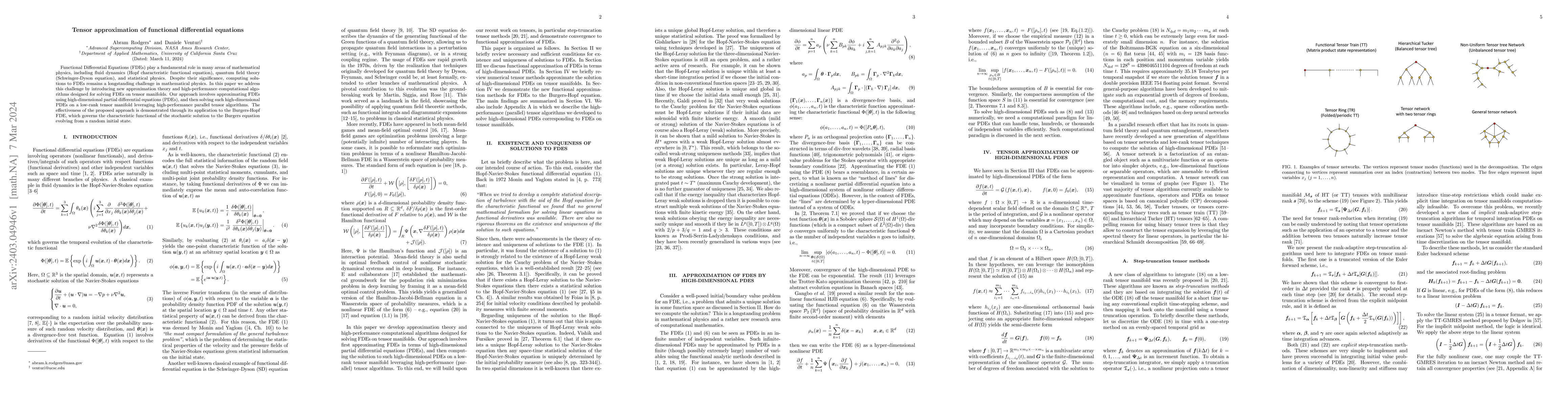 Thumbnail for Tensor approximation of functional differential equations