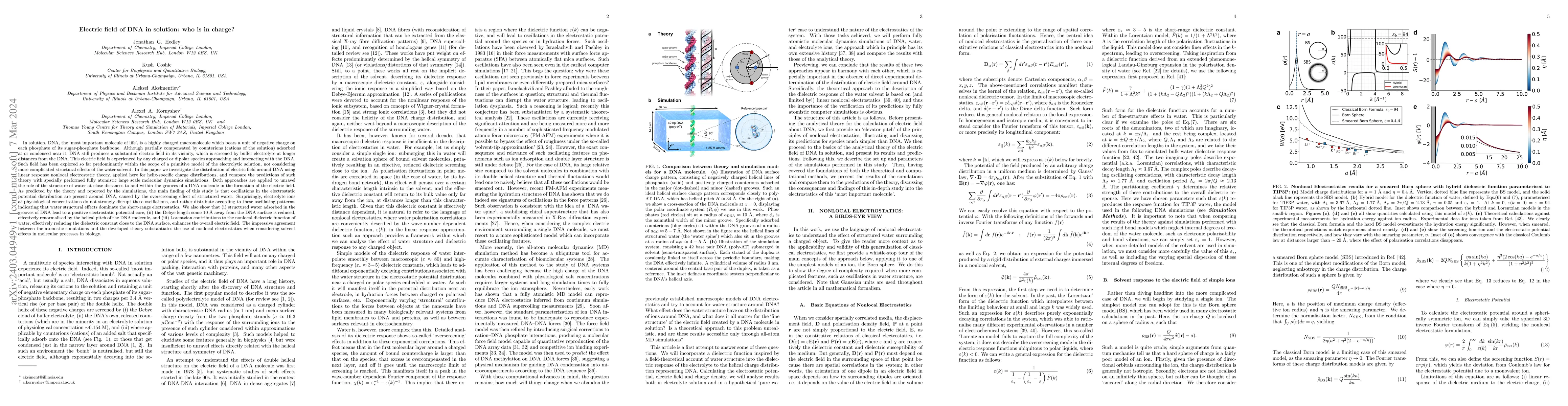 Thumbnail for Electric field of DNA in solution: who is in charge?