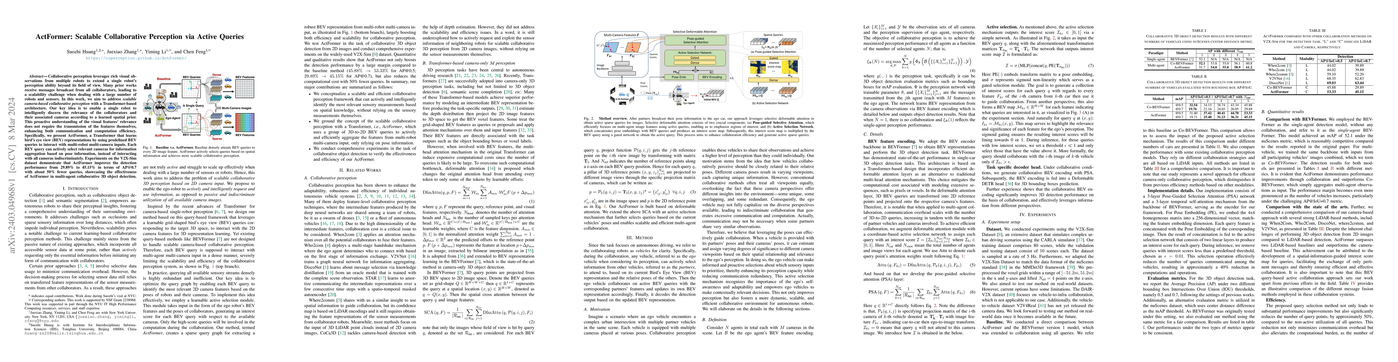 Thumbnail for ActFormer: Scalable Collaborative Perception via Active Queries
