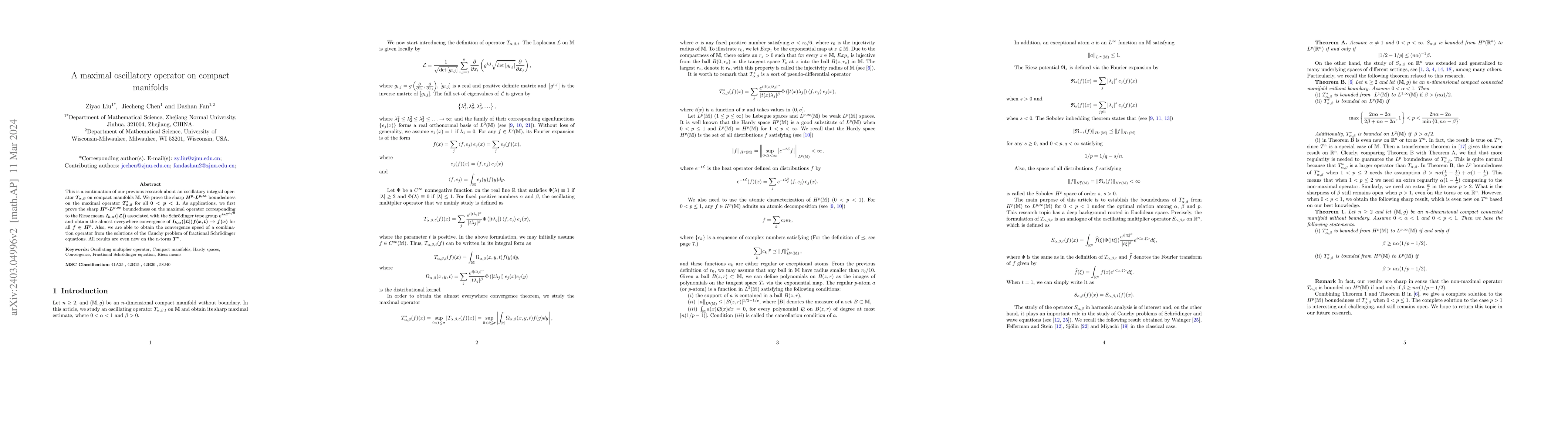 Thumbnail for A maximal oscillatory operator on compact manifolds