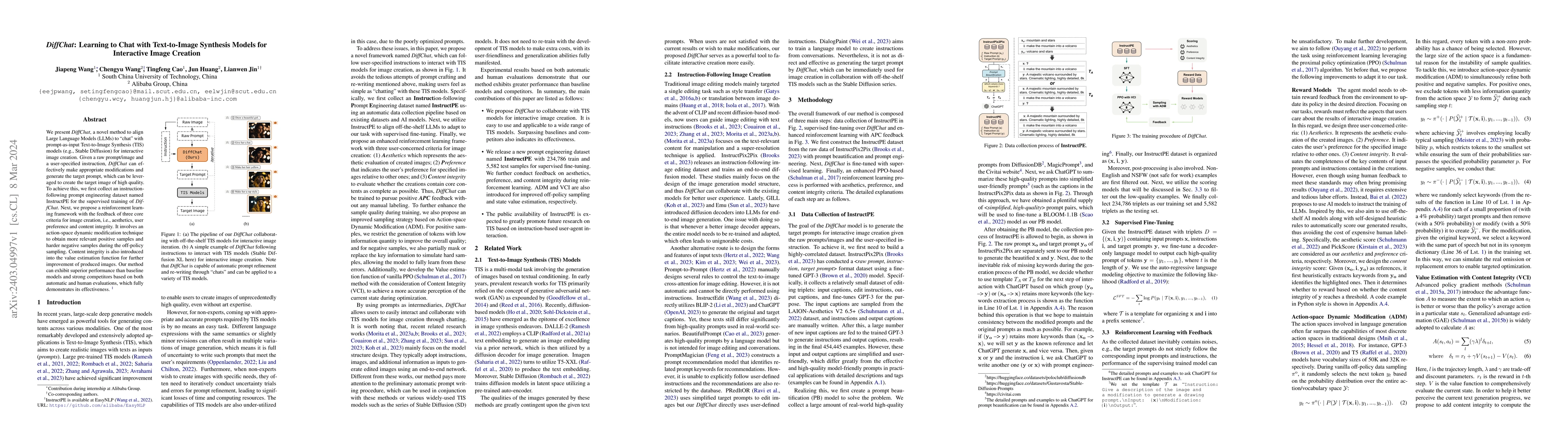 Thumbnail for DiffChat: Learning to Chat with Text-to-Image Synthesis Models for
  Interactive Image Creation
