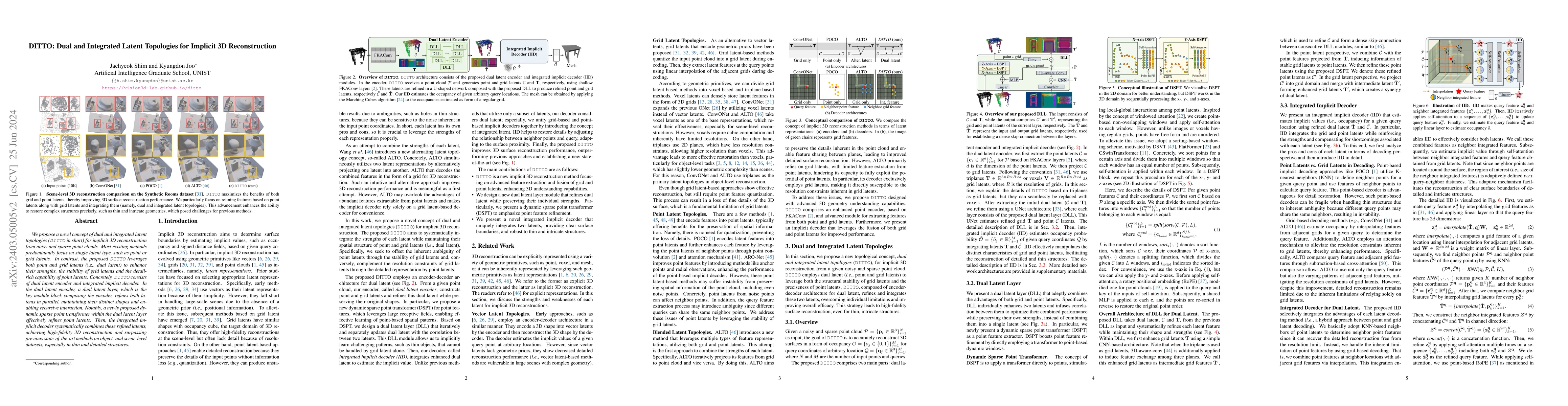 Thumbnail for DITTO: Dual and Integrated Latent Topologies for Implicit 3D
  Reconstruction