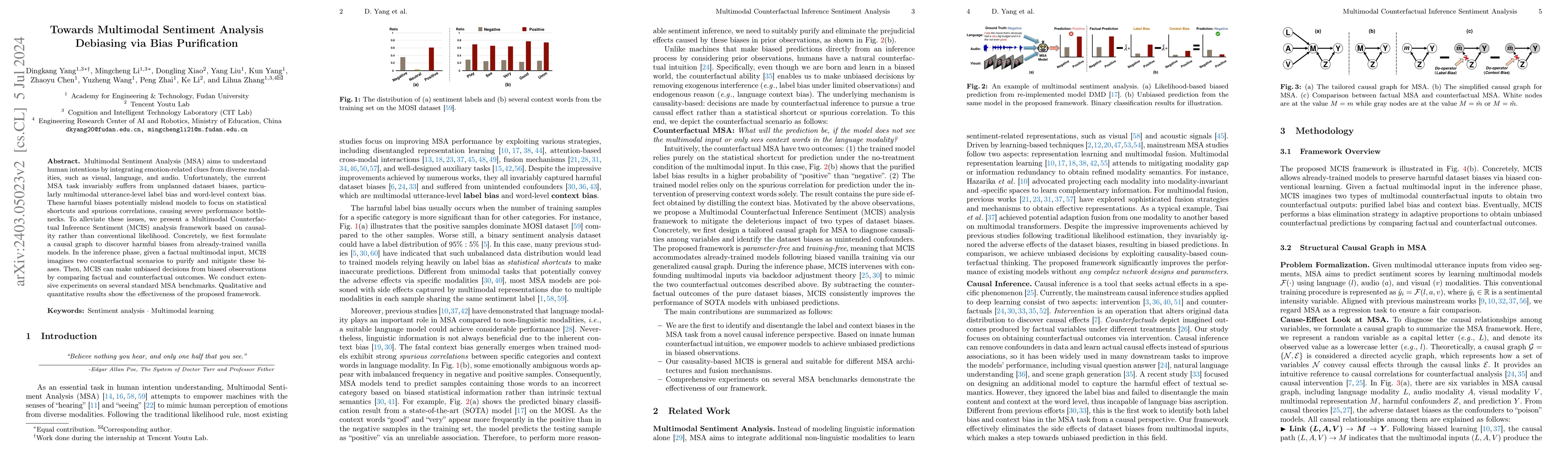 Thumbnail for Towards Multimodal Sentiment Analysis Debiasing via Bias Purification
