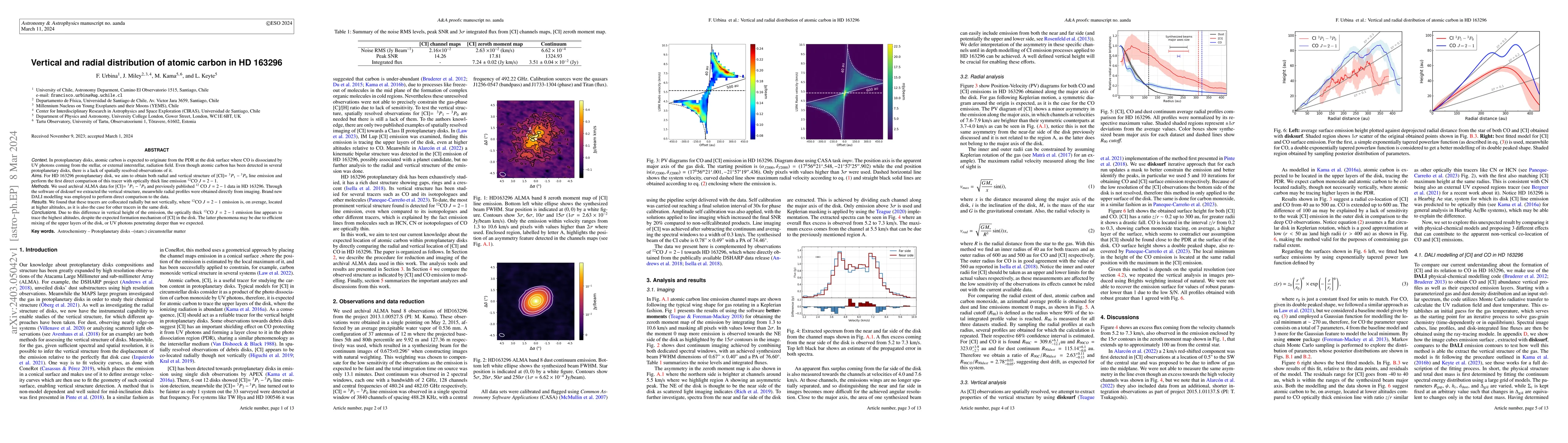 Thumbnail for Vertical and radial distribution of atomic carbon in HD 163296