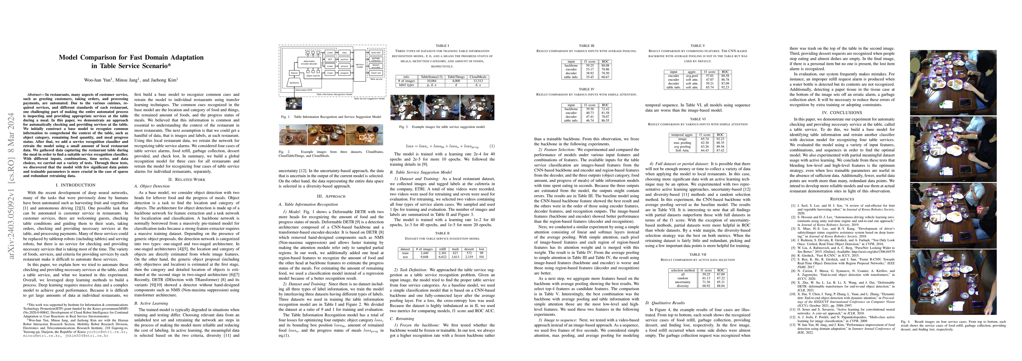 Thumbnail for Model Comparison for Fast Domain Adaptation in Table Service Scenario