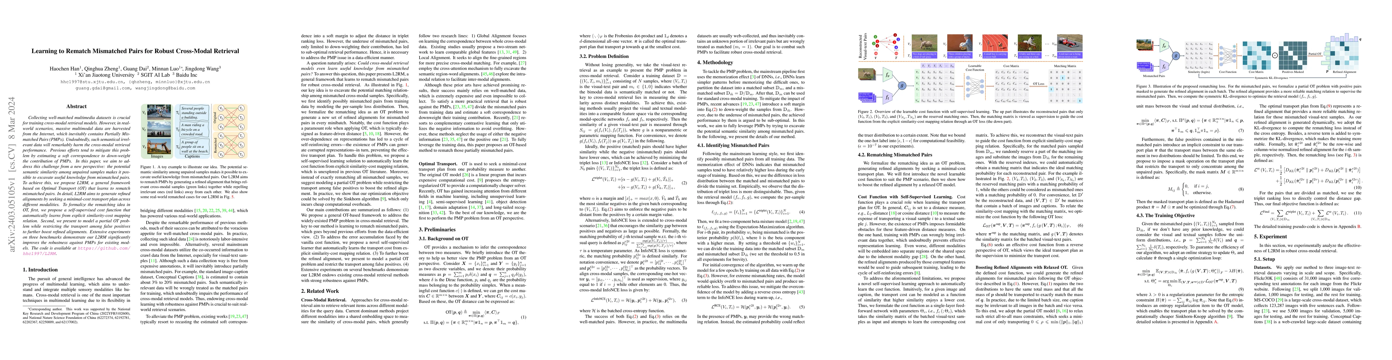 Thumbnail for Learning to Rematch Mismatched Pairs for Robust Cross-Modal Retrieval