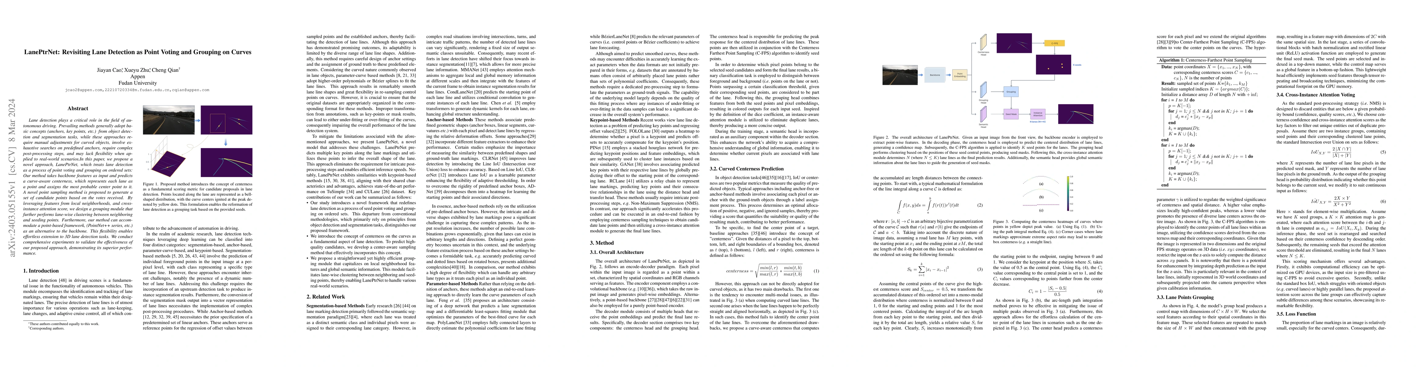 Thumbnail for LanePtrNet: Revisiting Lane Detection as Point Voting and Grouping on
  Curves