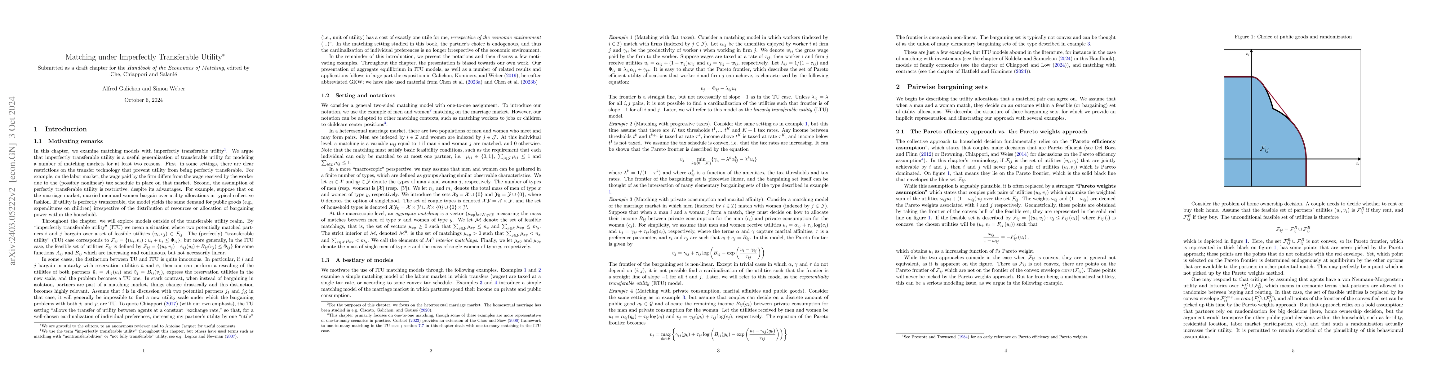 Thumbnail for Matching under Imperfectly Transferable Utility