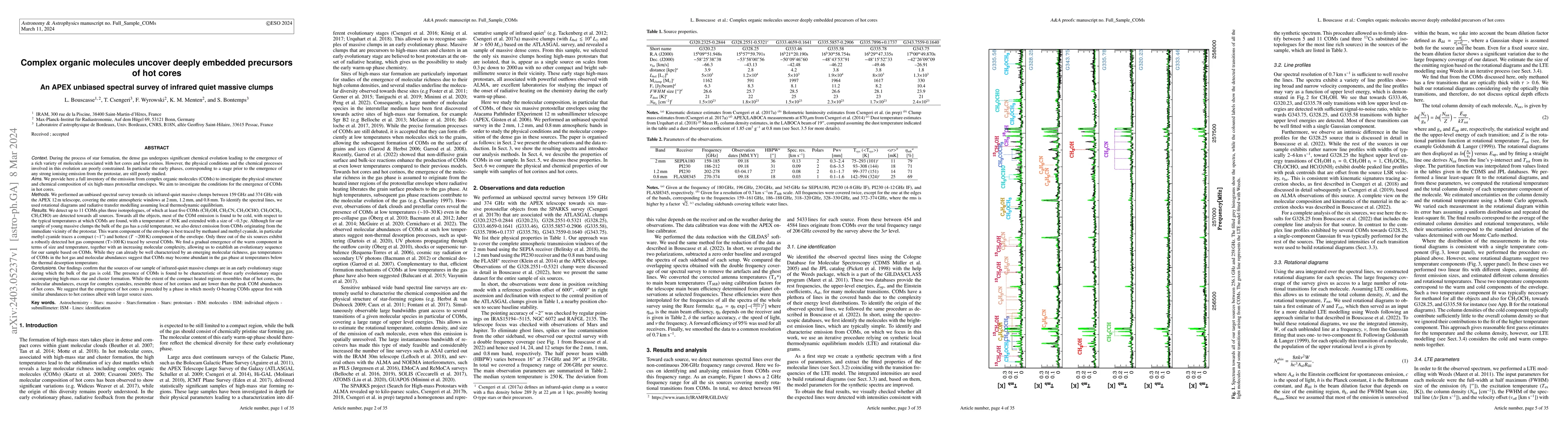 Thumbnail for Complex organic molecules uncover deeply embedded precursors of hot
  cores