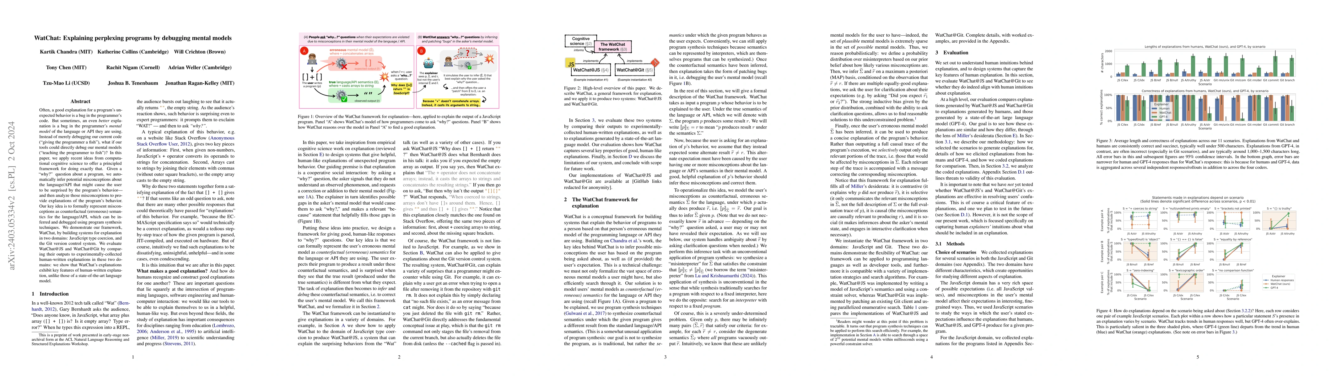 Thumbnail for WatChat: Explaining perplexing programs by debugging mental models