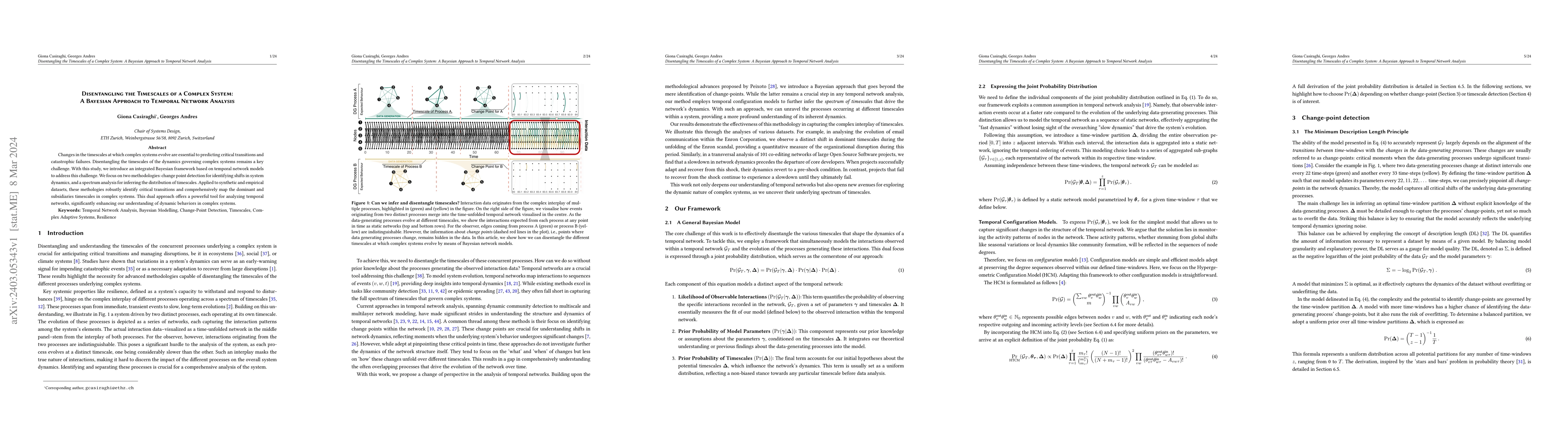 Thumbnail for Disentangling the Timescales of a Complex System: A Bayesian Approach to
  Temporal Network Analysis