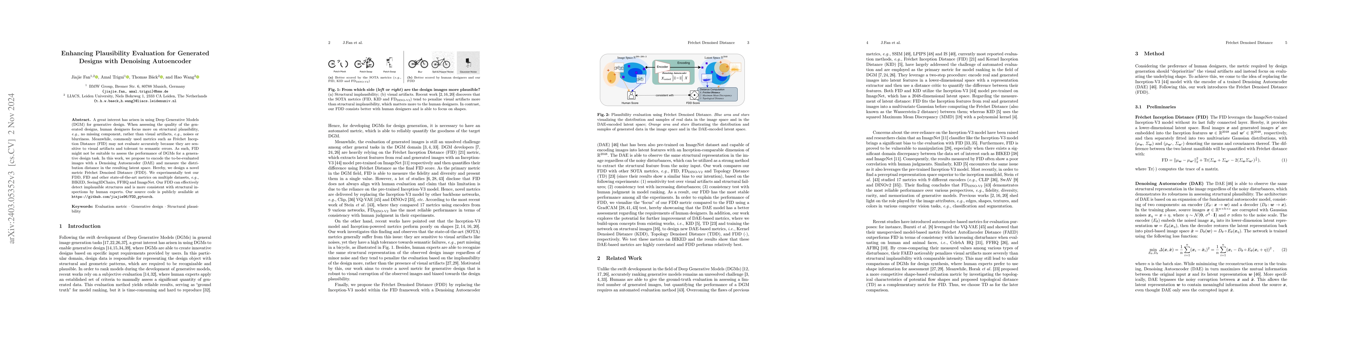 Thumbnail for Enhancing Plausibility Evaluation for Generated Designs with Denoising
  Autoencoder