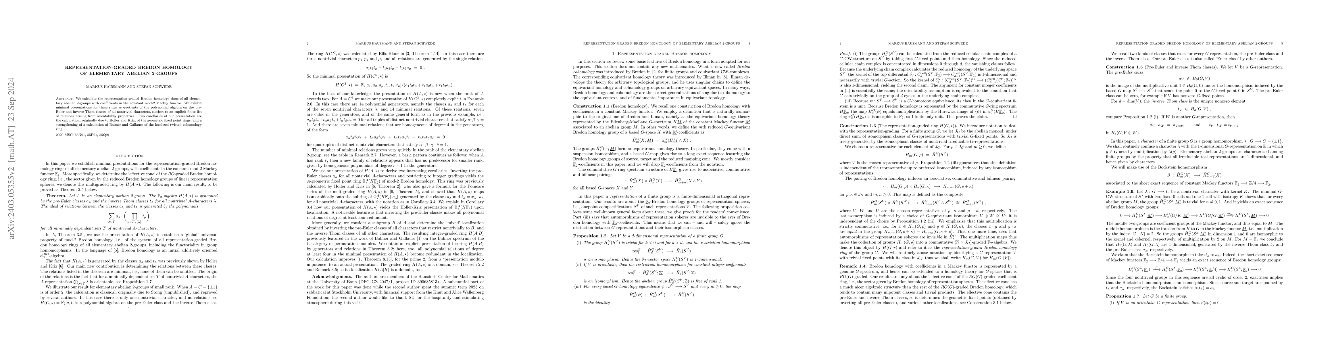 Thumbnail for Representation-graded Bredon homology of elementary abelian 2-groups