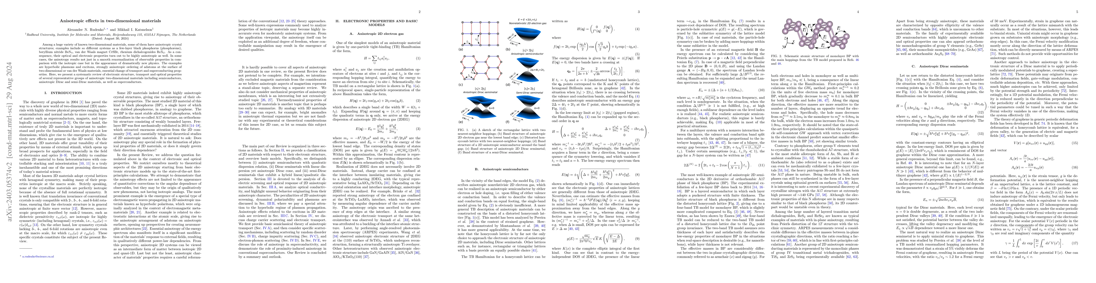 Thumbnail for Anisotropic effects in two-dimensional materials