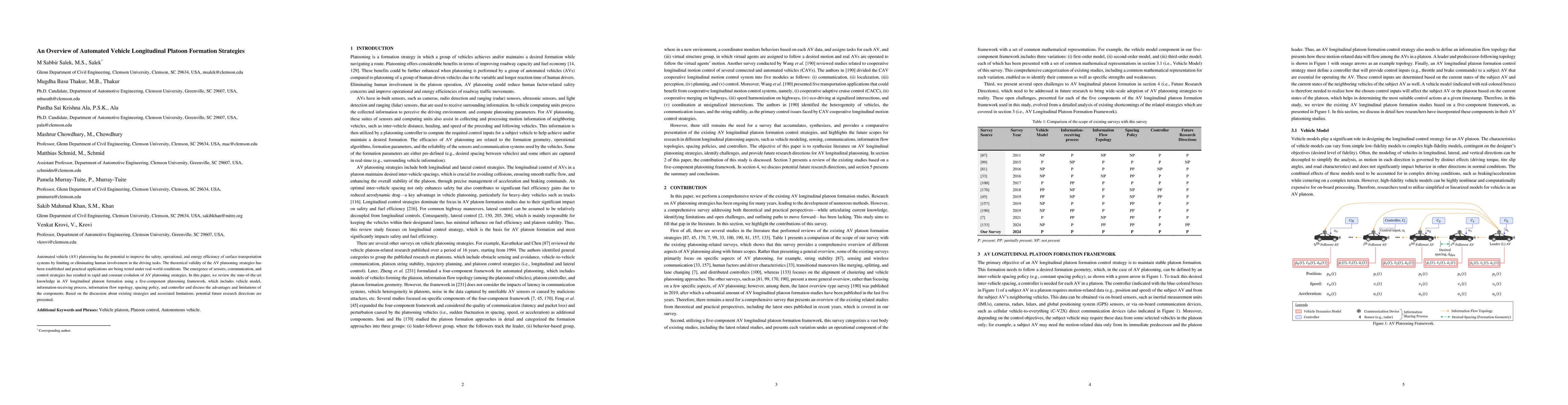 Thumbnail for An Overview of Automated Vehicle Platooning Strategies