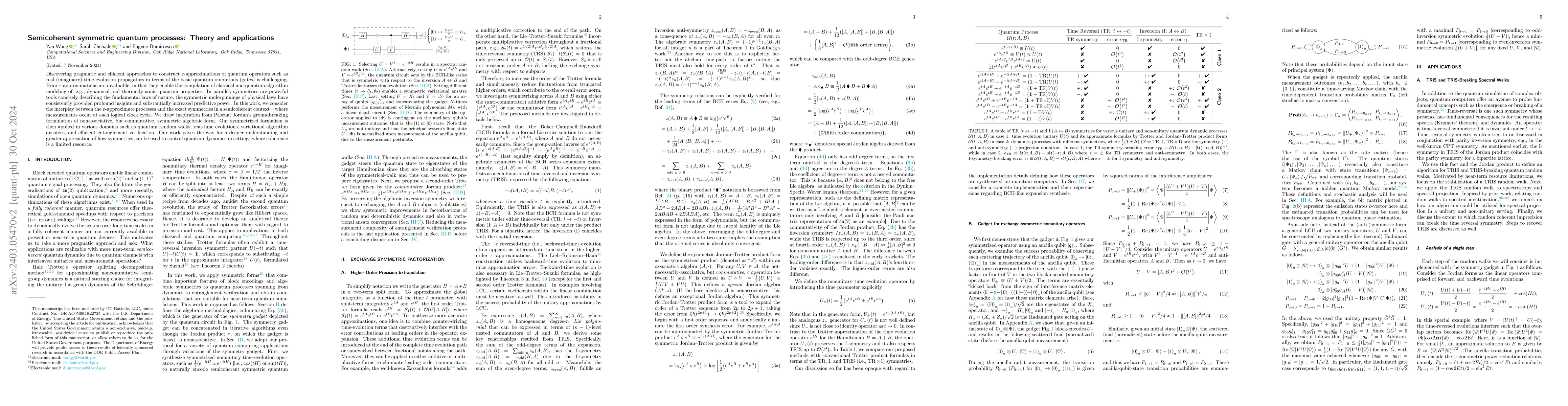 Thumbnail for Semicoherent Symmetric Quantum Processes: Theory and Applications
