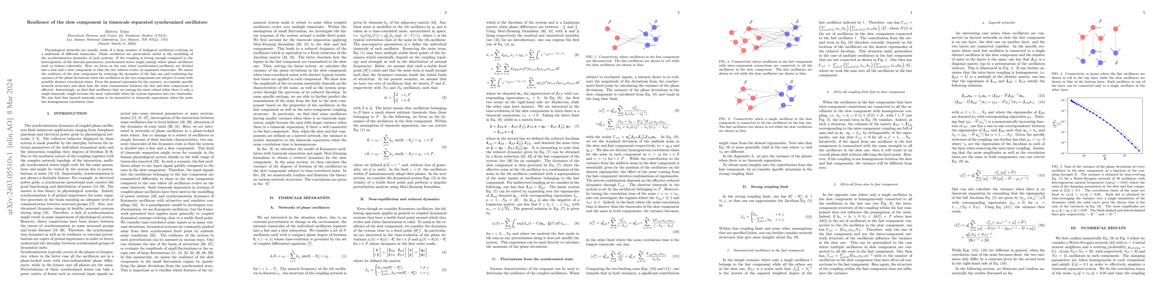 Thumbnail for Resilience of the slow component in timescale separated synchronized
  oscillators