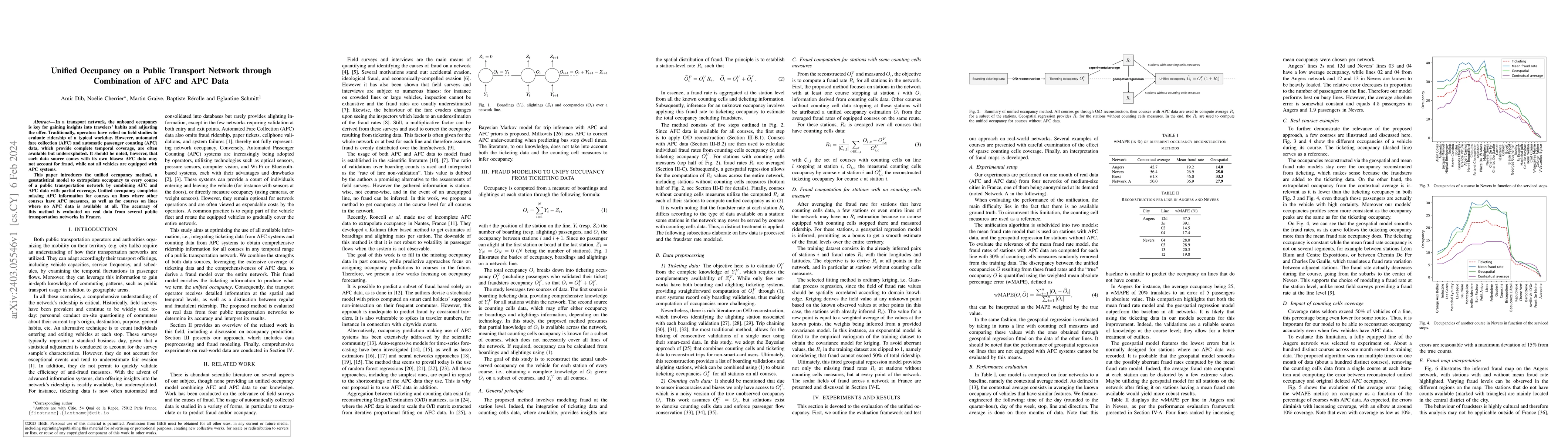 Thumbnail for Unified Occupancy on a Public Transport Network through Combination of
  AFC and APC Data